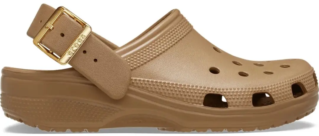 Crocs Classic Metallic Buckle Klompen Bruin EU 41-42