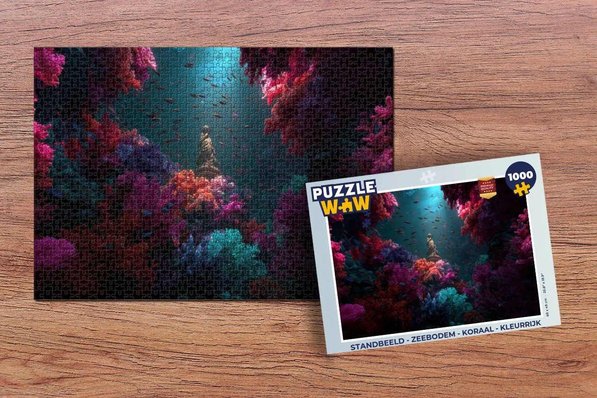 PuzzleWow Legpuzzel Zeebodem Koraal 1000 Stuks
