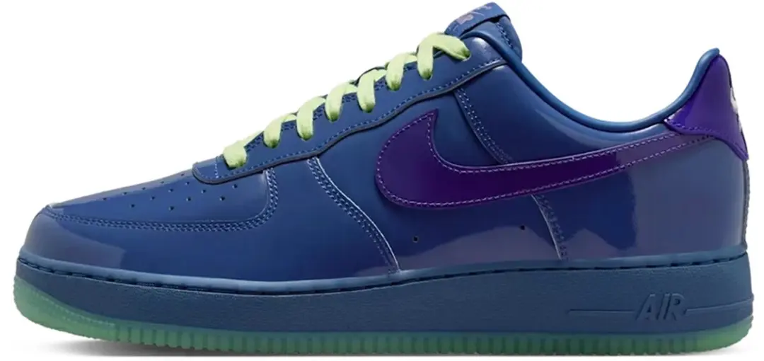 Nike Air Force 1 Low Patent Leather Mystic Navy Grape Ice
