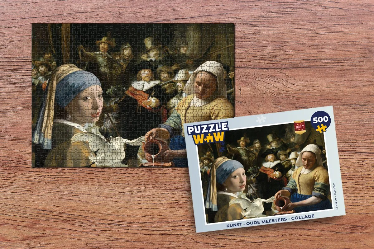 PuzzleWow Oude Meesters Legpuzzel 500 Stuks - Multicolor