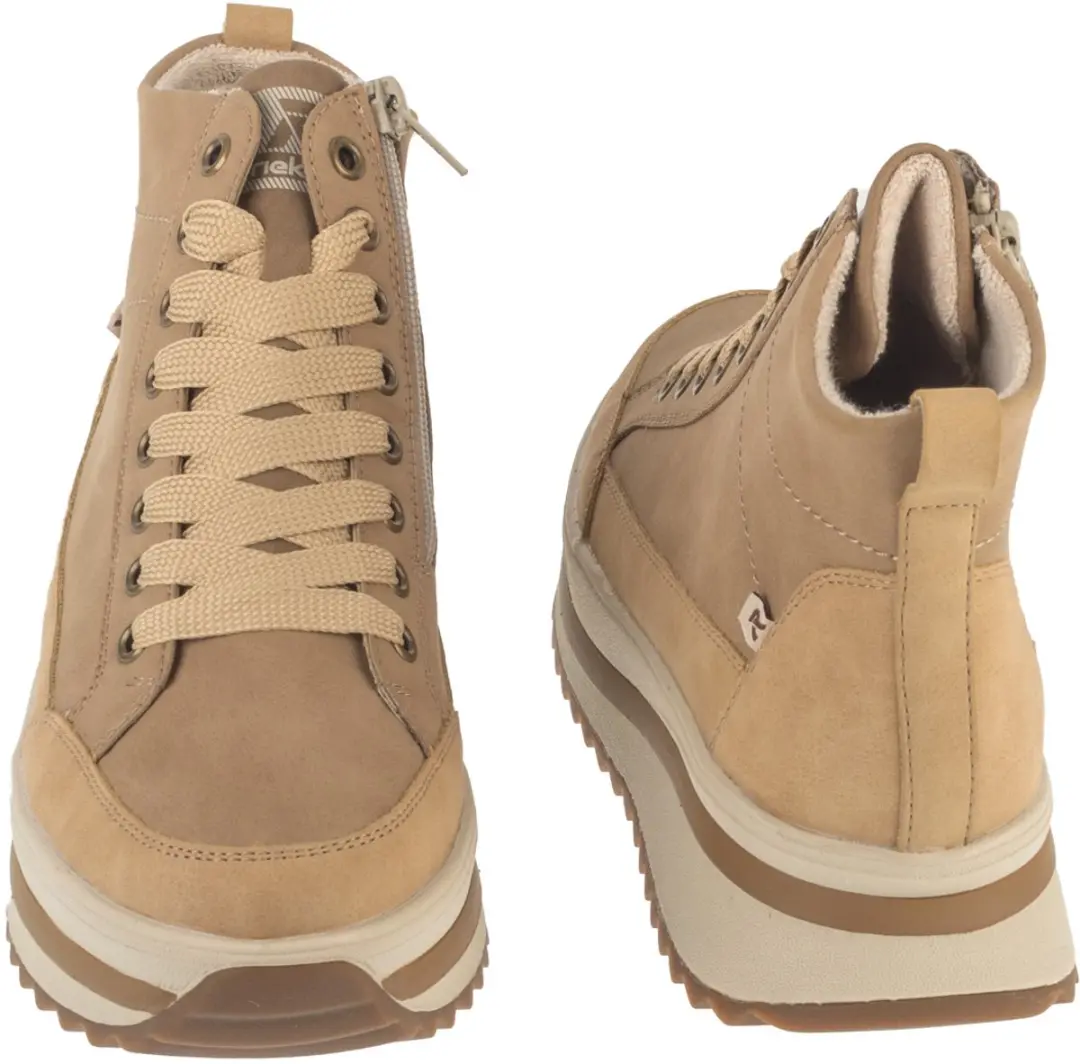 Rieker W3871-60 Vrouwen Sneakers - Bruin