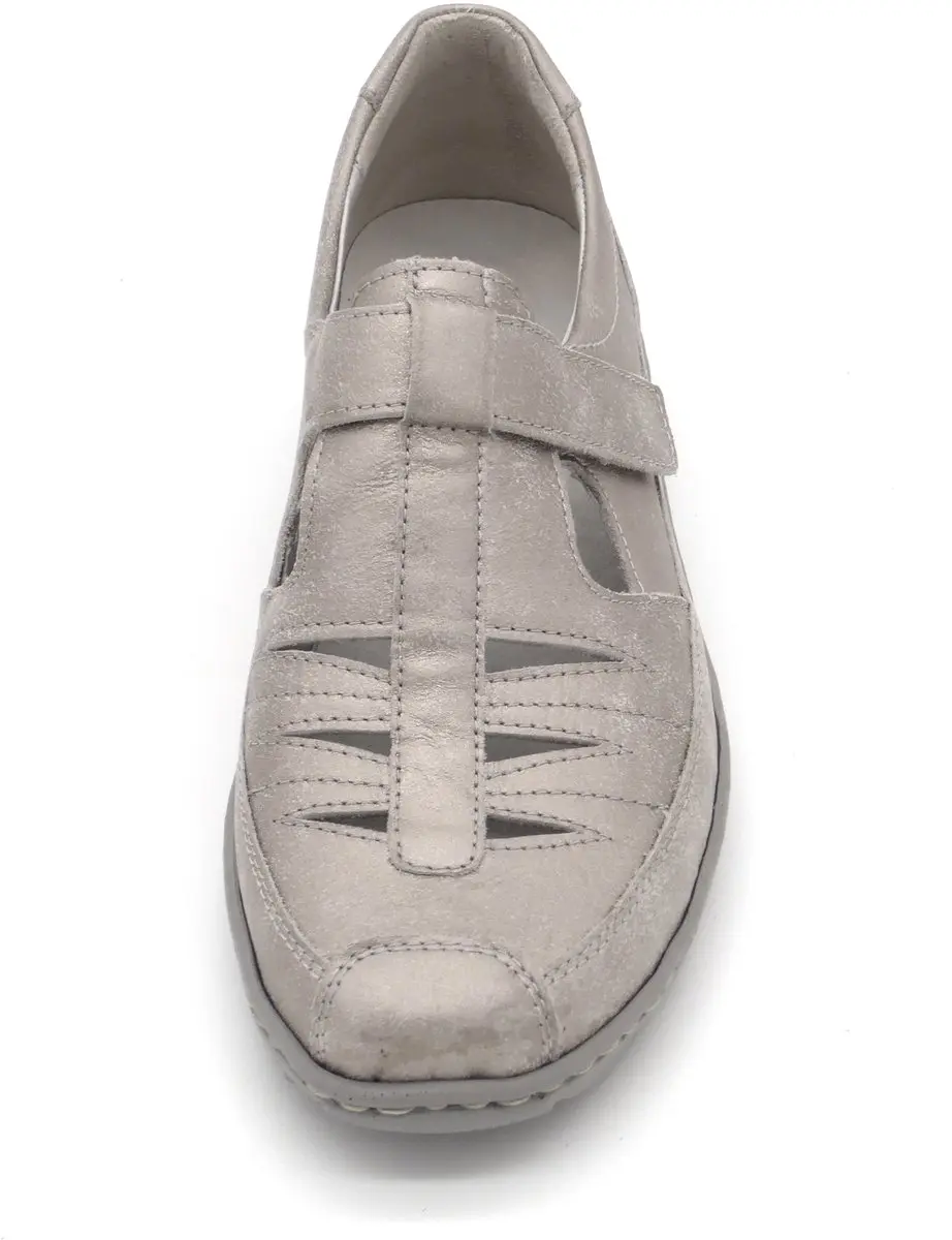 Wäldlaufer Dames Bandschoen 607501 Lichtgrijs Metallic - Maat 38 - afbeelding 3 van 4
