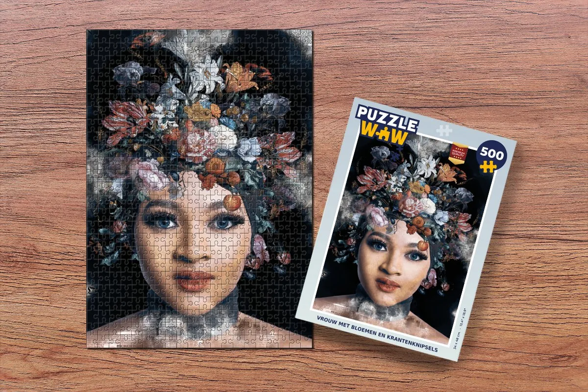 PuzzleWow Bloemen Legpuzzel 500 Stuks - Multicolor
