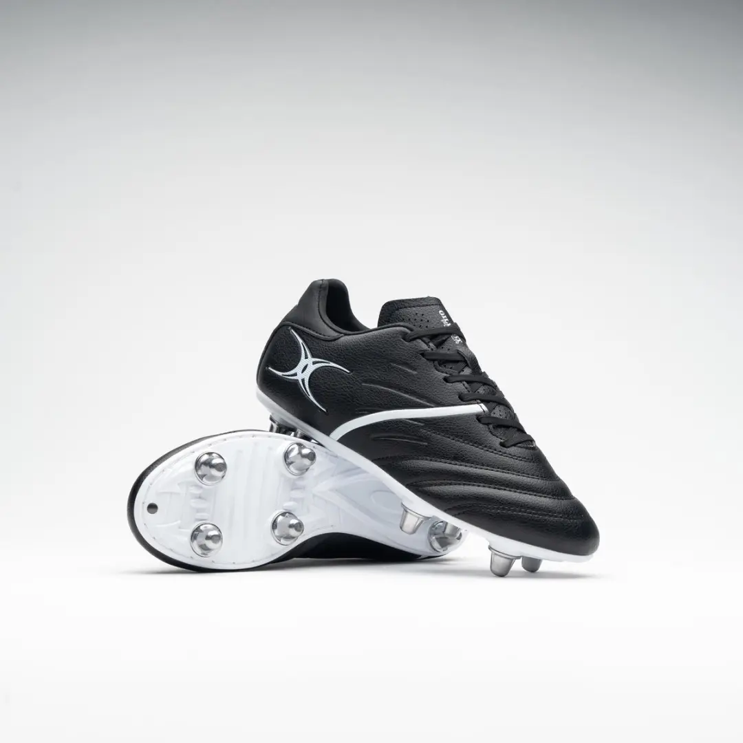 Gilbert X20 Power LO 8S Rugbyschoenen 46 - Zwart/Wit - afbeelding 6 van 6