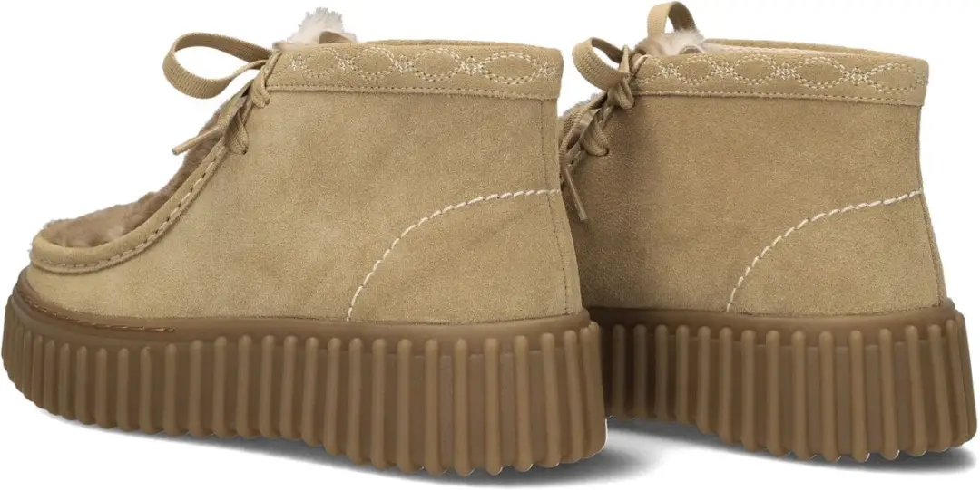 Clarks Torhill Moss Dames Veterschoenen - Beige - afbeelding 3 van 6