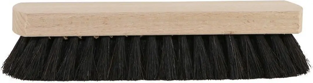 Schoen uitwrijfborstel haar 16 cm zwart