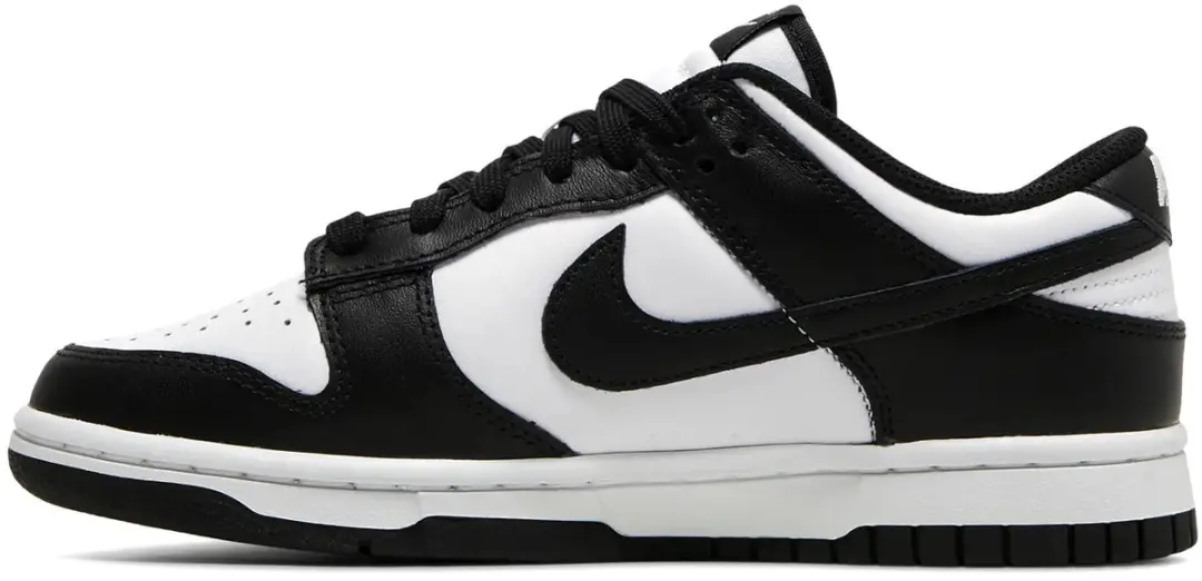 Nike W Dunk Low Dames Sneakers - White/Black - afbeelding 2 van 6