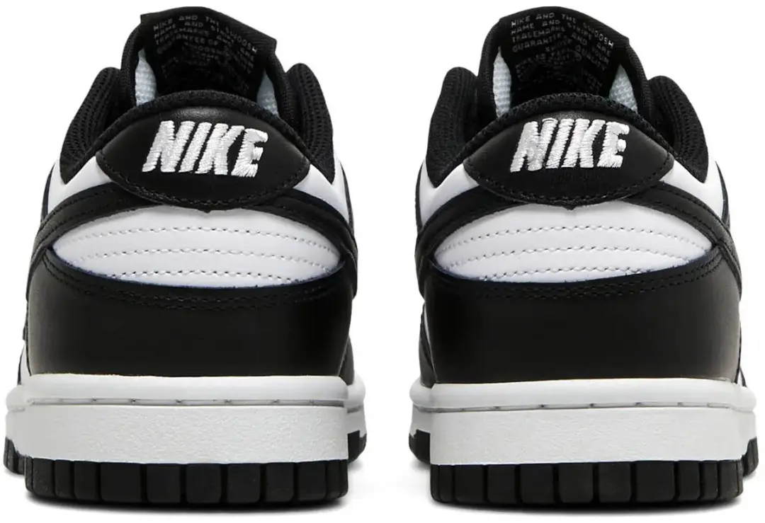 Nike W Dunk Low Dames Sneakers - White/Black - afbeelding 5 van 6