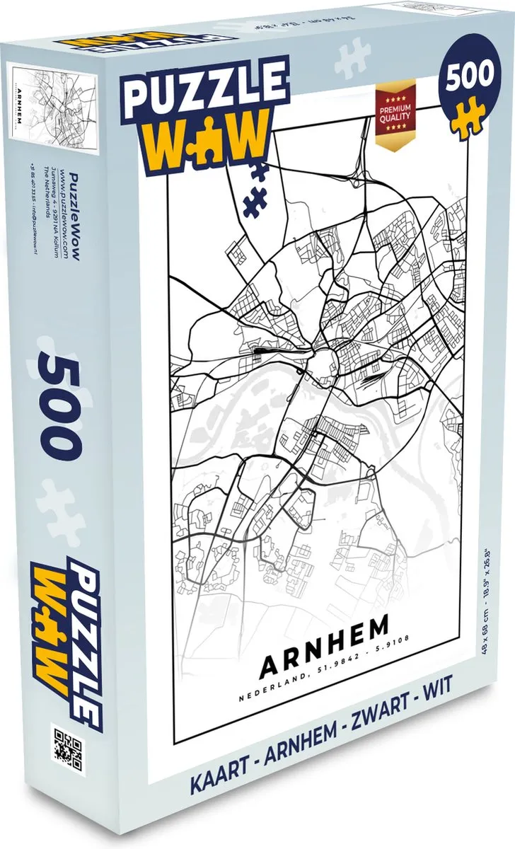 PuzzleWow Arnhem Legpuzzel 500 Stuks - Multicolor