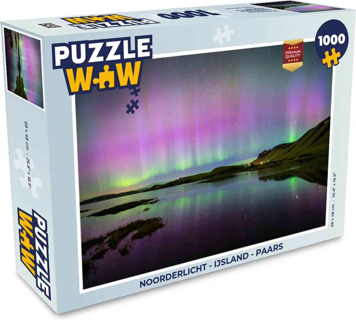 PuzzleWow Noorderlicht Legpuzzel 1000 Stuks - Multicolor