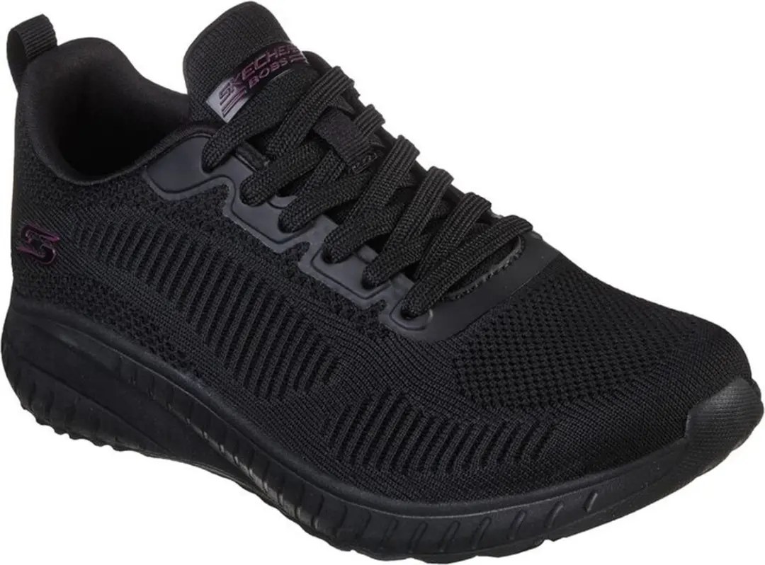 Skechers Bobs Squad Chaos FACE OFF Sneakers - Dames Zwart - afbeelding 3 van 6