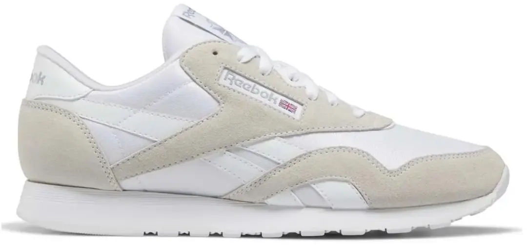 Reebok Classic Nylon Schoenen Beige,Wit EU 40 1/2 Man
