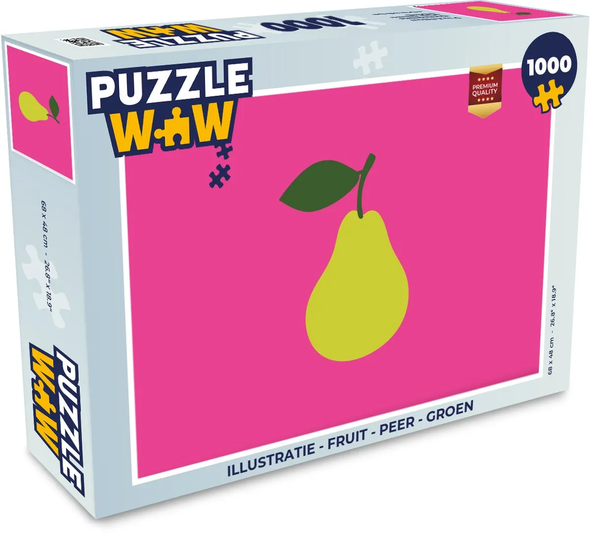 PuzzleWow Fruit Peer Legpuzzel 1000 Stuks - Groen
