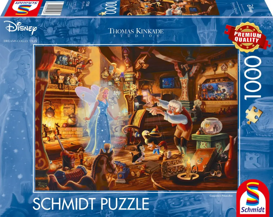 Schmidt Disney Pinokkio Thomas Kinkade Legpuzzel 1000 Stuks - MPN 57526