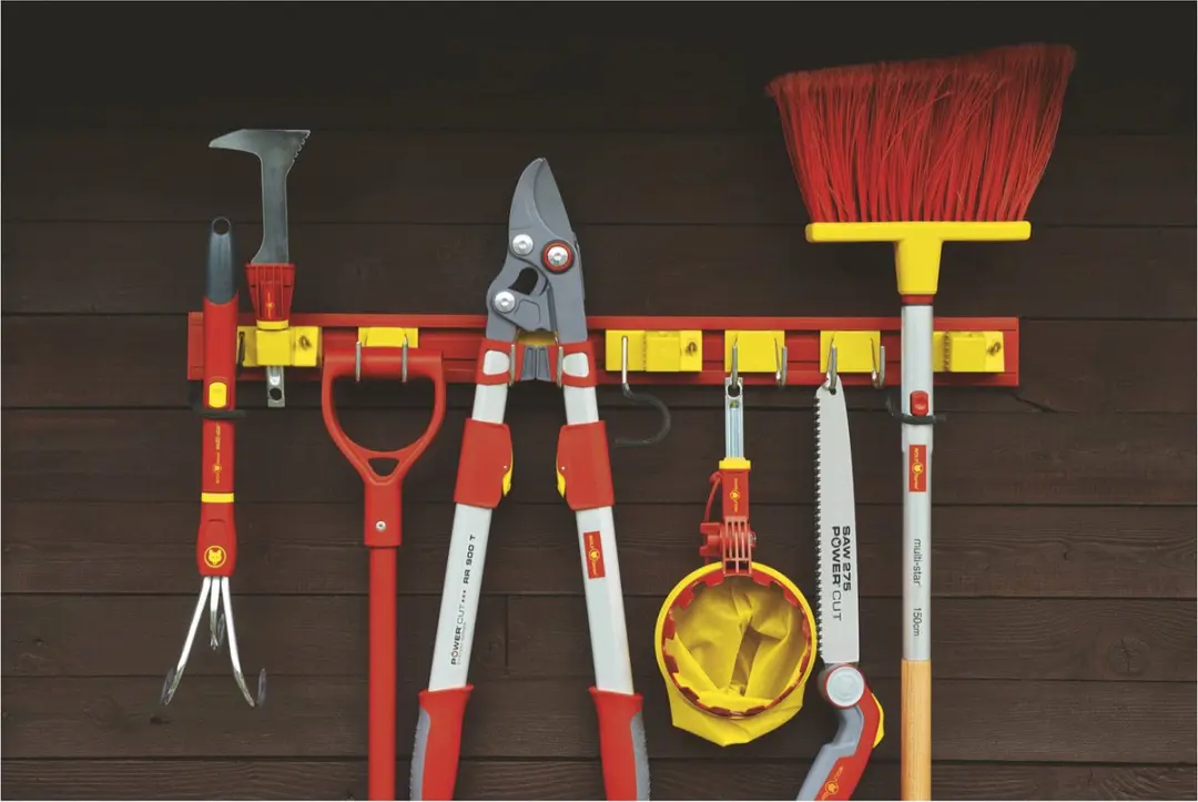 WOLF-Garten Gereedschaprail UM-M 80cm - 6 Stuks - Rood - afbeelding 3 van 6