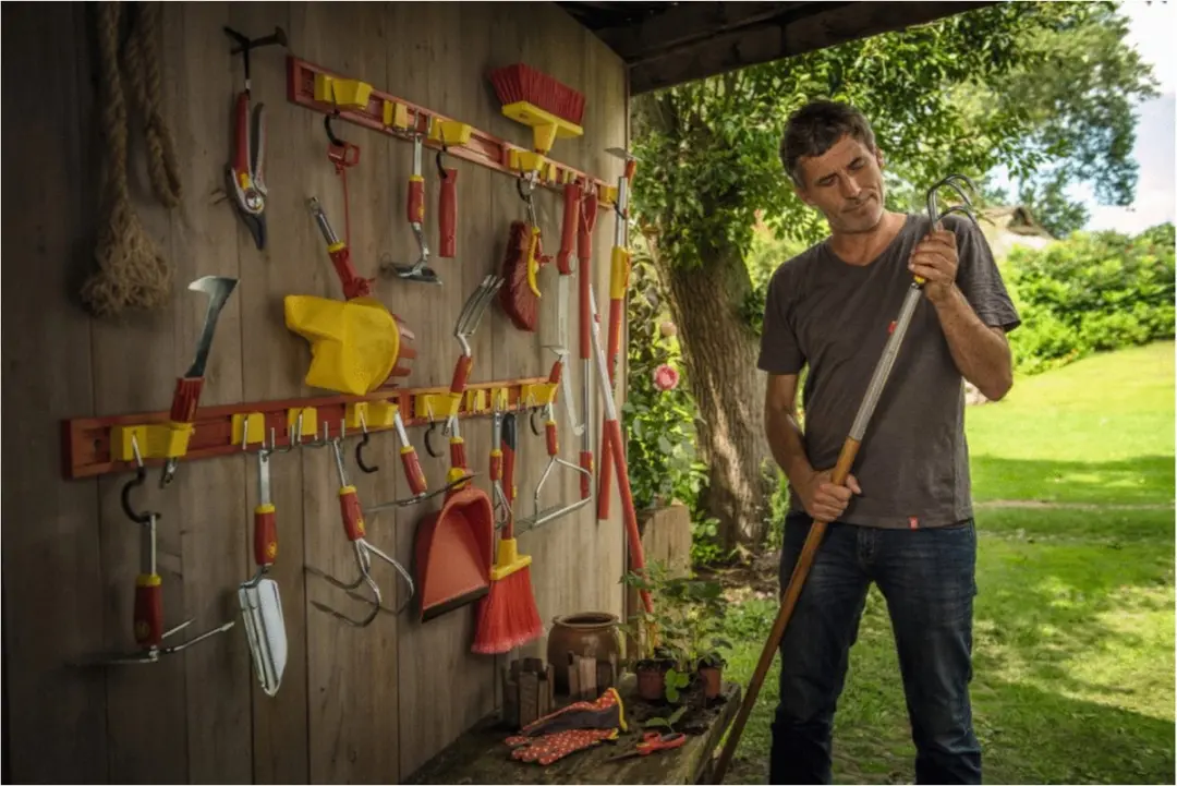 WOLF-Garten Gereedschaprail UM-M 80cm - 6 Stuks - Rood - afbeelding 4 van 6
