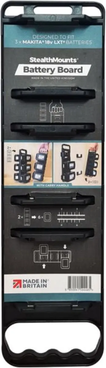 Stealth Mount Batteryboard Met Handgreep Voor Makita Lxt