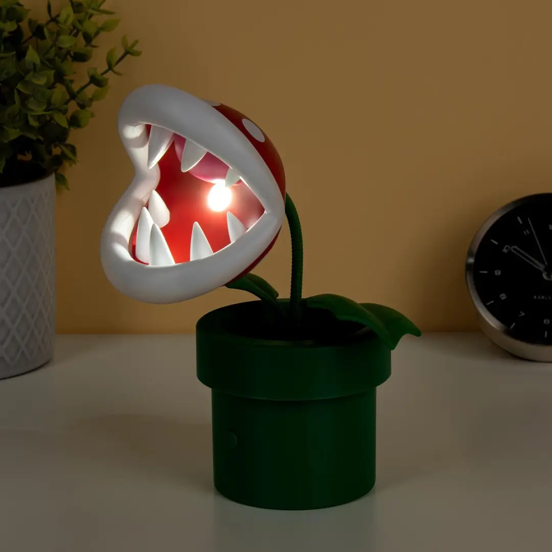 Paladone Super Mario Mini Piranha Plant Nachtlamp - Veelkleurig