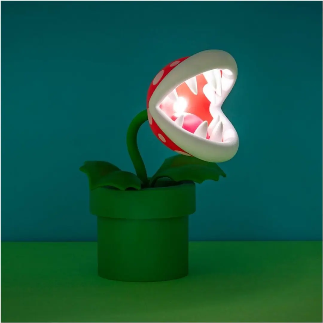 Paladone Super Mario Mini Piranha Plant Nachtlamp - Veelkleurig