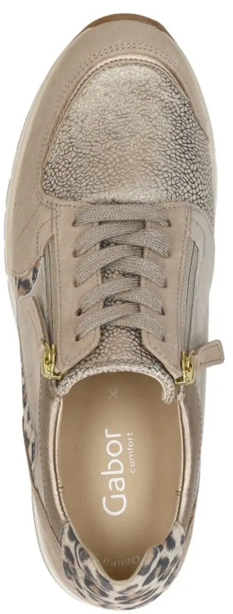 Gabor 307 Sneakers - Suède - Dames - Beige - afbeelding 6 van 6