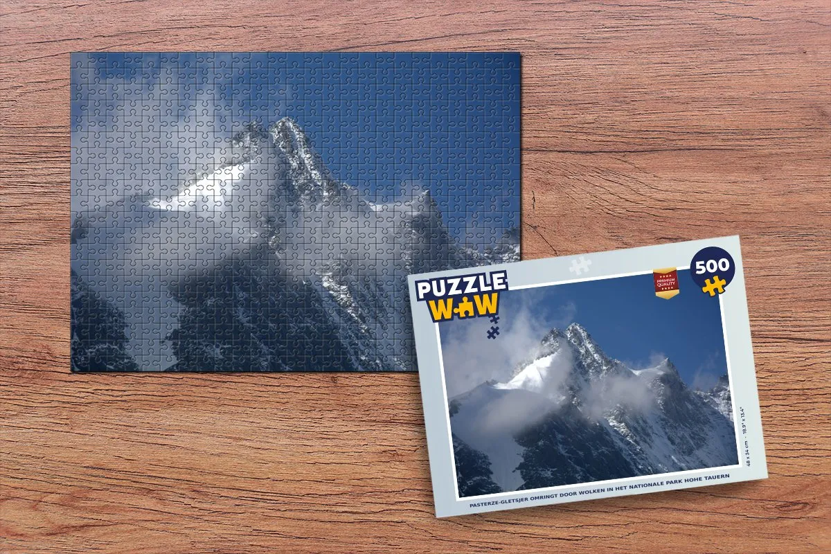 PuzzleWow Legpuzzel Pasterze-gletsjer 500 Stuks - Multicolor