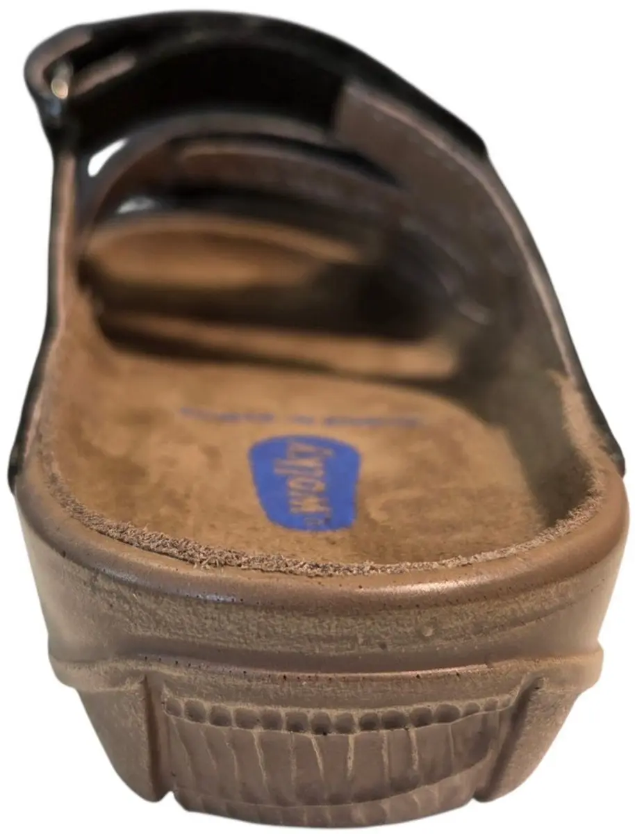Wolky Jasper Slippers - Zwart Leer 37