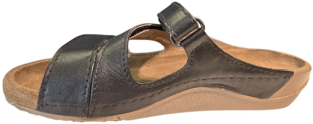 Wolky Jasper Slippers - Zwart Leer 37