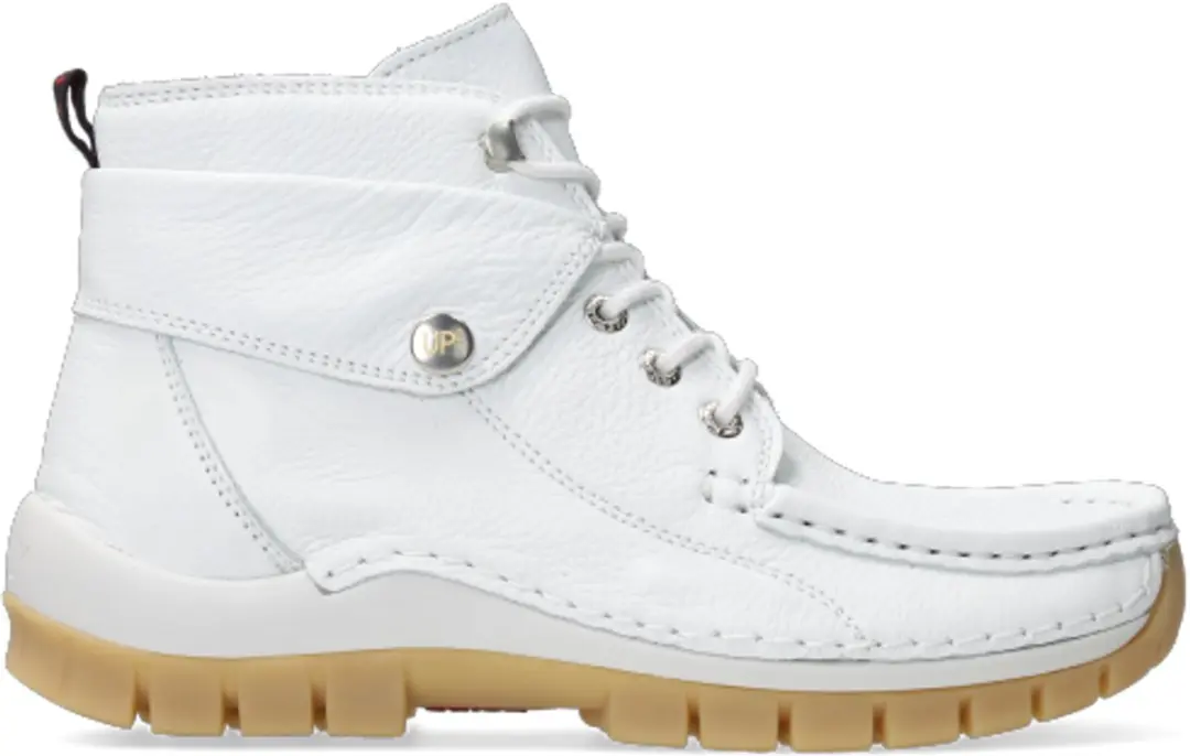 Wolky Dames Hoge Veterschoenen 04700 Jump Summer - Wit