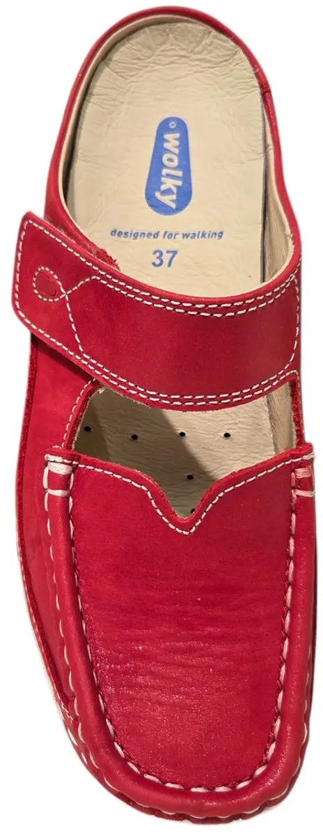 Wolky Roll Slipper 0622736-570 - Rood Leer - Dames 43