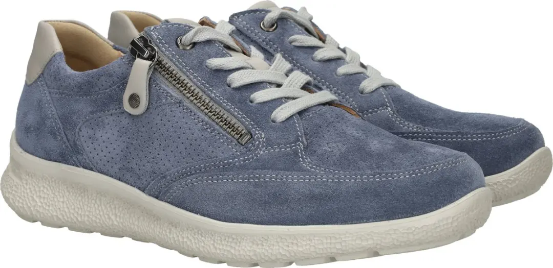 Hartjes Rap Dames Veterschoenen 38.5 - Aqua-aluminium Jeansblauw - afbeelding 2 van 6