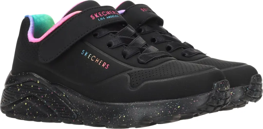 Skechers Uno Lite-Rainbow Specks Veterschoenen Meisjes - Multi/Zwart - afbeelding 2 van 6