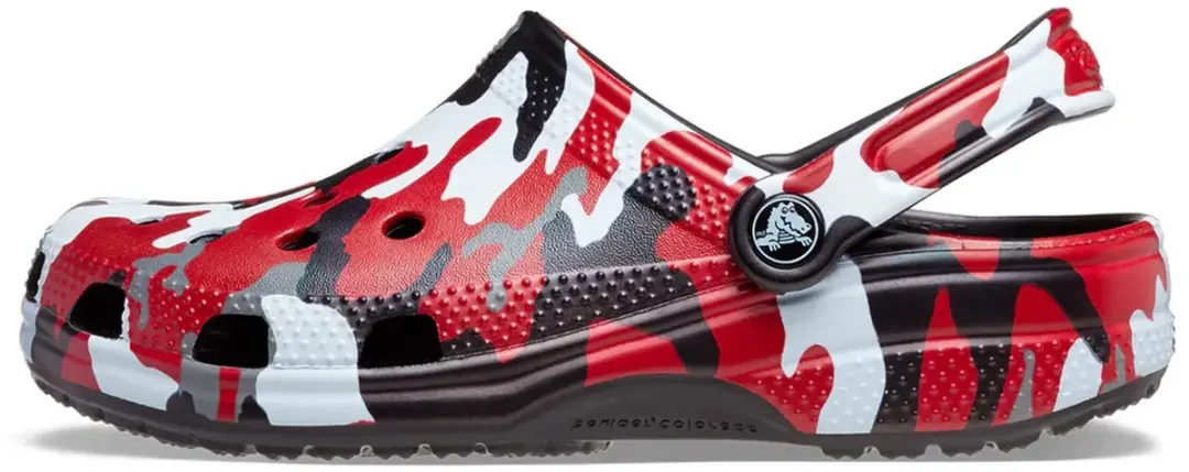 Crocs Classic Camo Zwart/Rood Maat 28/29 US C11
