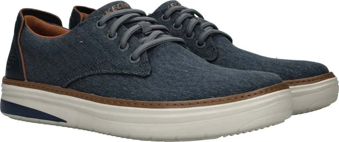 Skechers Hyland Ratner Veterschoenen Navy - afbeelding 2 van 6