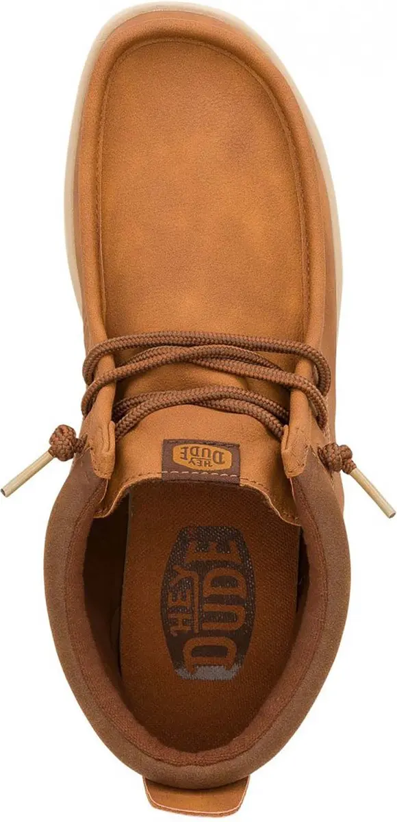 HEYDUDE Wally Mid GripR Classic Heren Instappers Cognac - 44