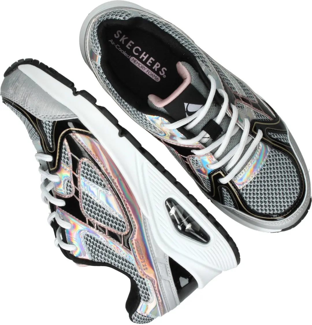 Skechers Uno Gen1-Platinum Flash Meisjes Sneakers - Zilver - afbeelding 6 van 6