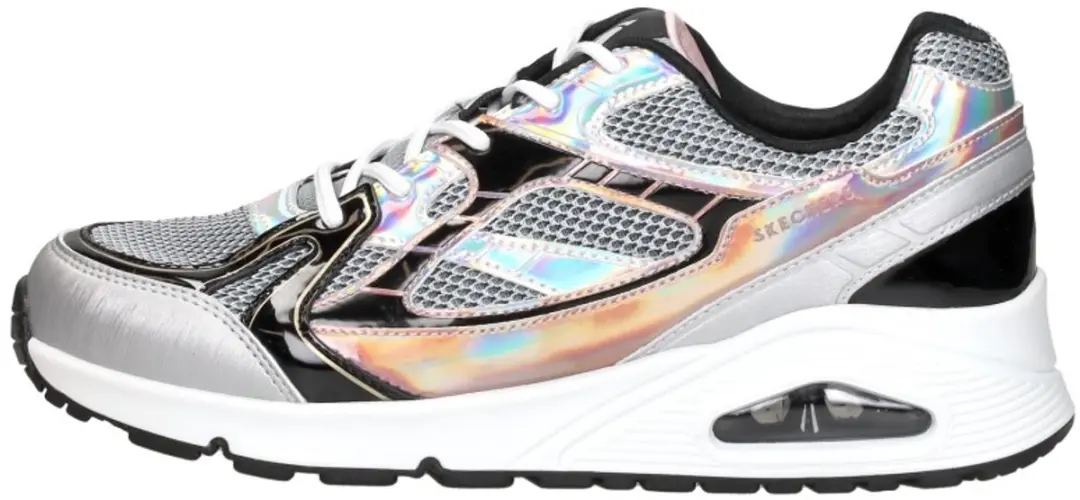 Skechers Uno Gen1-Platinum Flash Meisjes Sneakers - Zilver - afbeelding 2 van 6