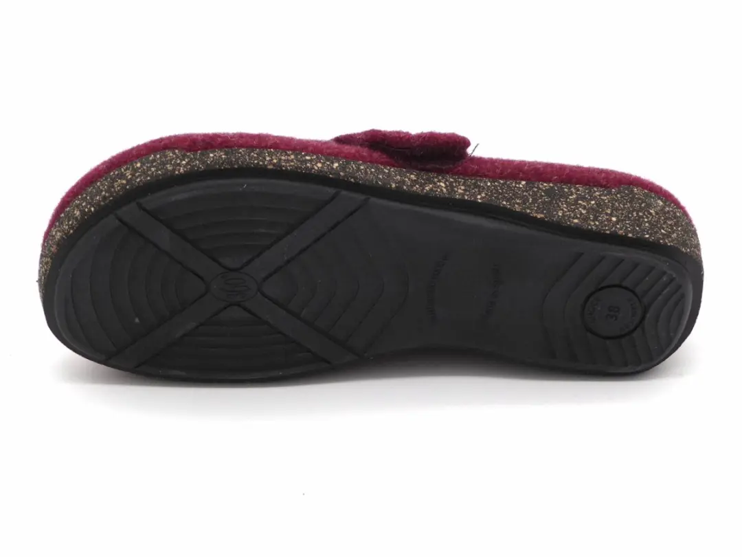 Fischer Dames Pantoffel 205620-325 - Maat 37 - Bordeaux