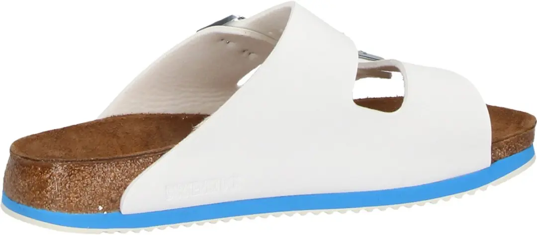 Birkenstock Heren Arizona SL 54253 Muilen - 43 - Wit/Blauw - afbeelding 6 van 6