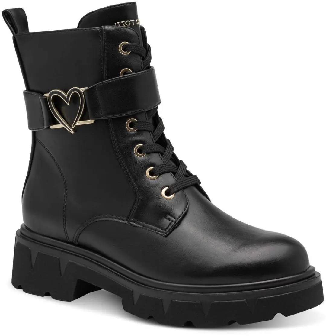 Marco Tozzi Dames Enkellaarsje 2-25247-47 001 F-breedte Maat: 42 EU