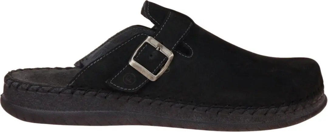Rohde Zwart Nubuck Pantoffel 43
