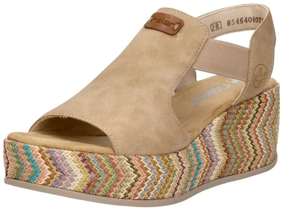 Rieker Sandalen Hak Sandalen Hak - beige - Maat 41 - afbeelding 3 van 6
