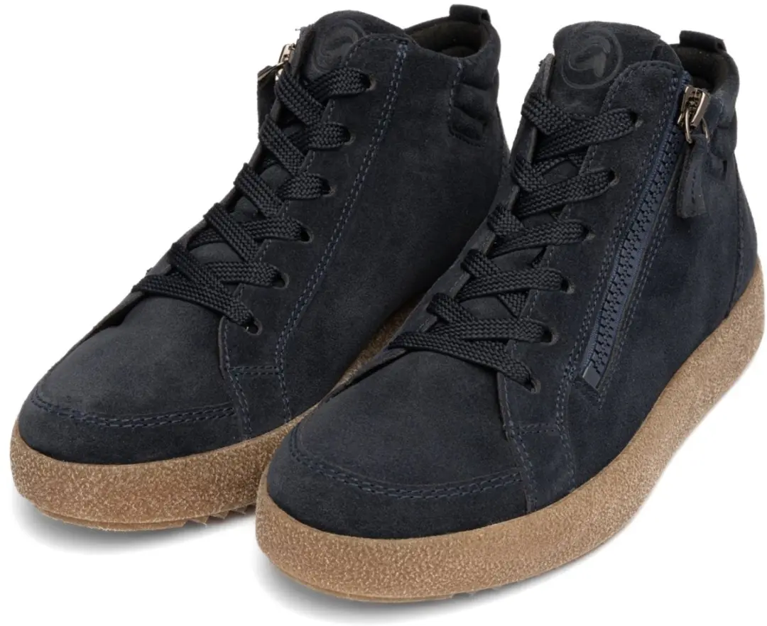 Ara Oslo Blauwe Veterschoen 42 - Rits & Verwisselbaar voetbed - afbeelding 4 van 6