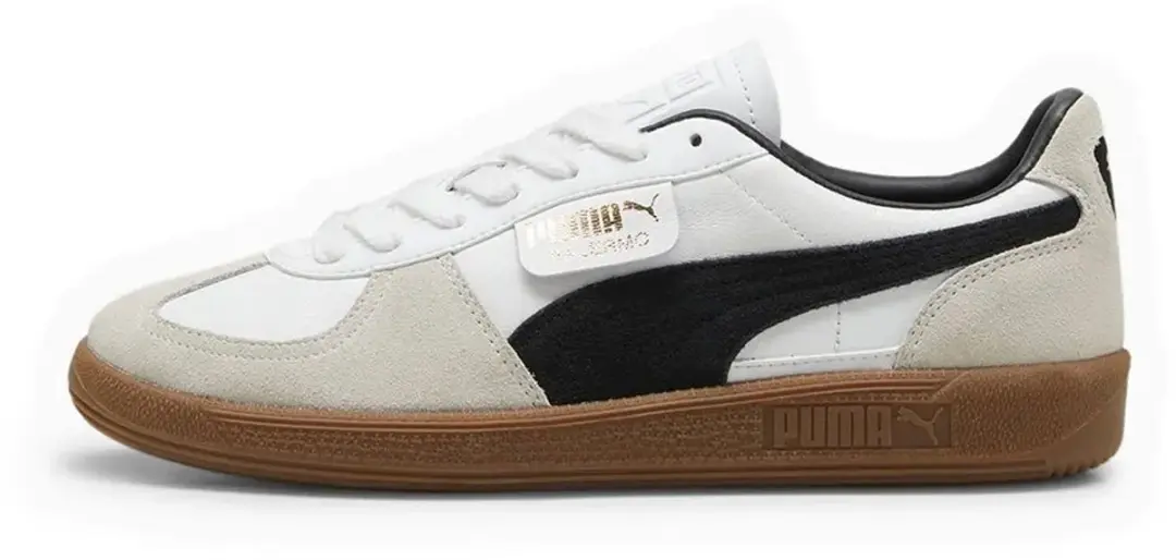 PUMA Palermo Lth 396464 Sneakers - 37.5 - Wit/Grijs - afbeelding 4 van 6