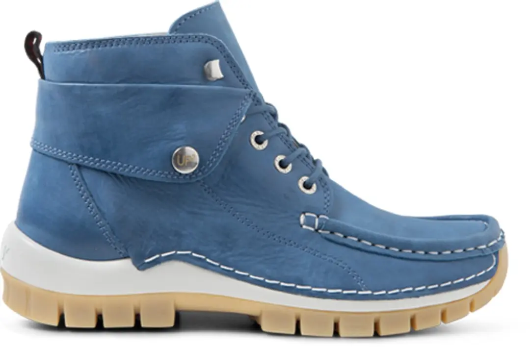 Wolky Dames Hoge Veterschoenen 04700 Jump - Blauw - afbeelding 6 van 6