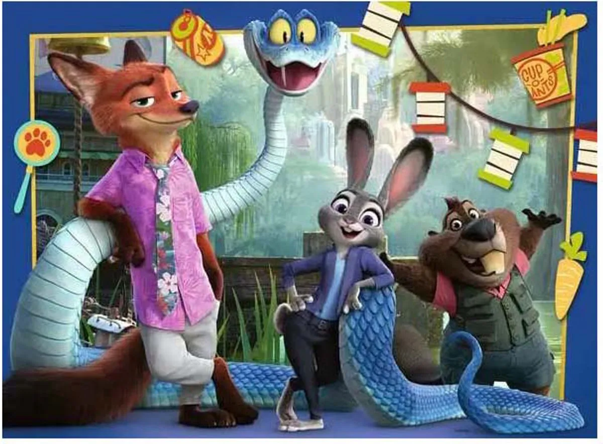 Ravensburger Zootopia XXL Legpuzzel 100 Stuks - Multicolor