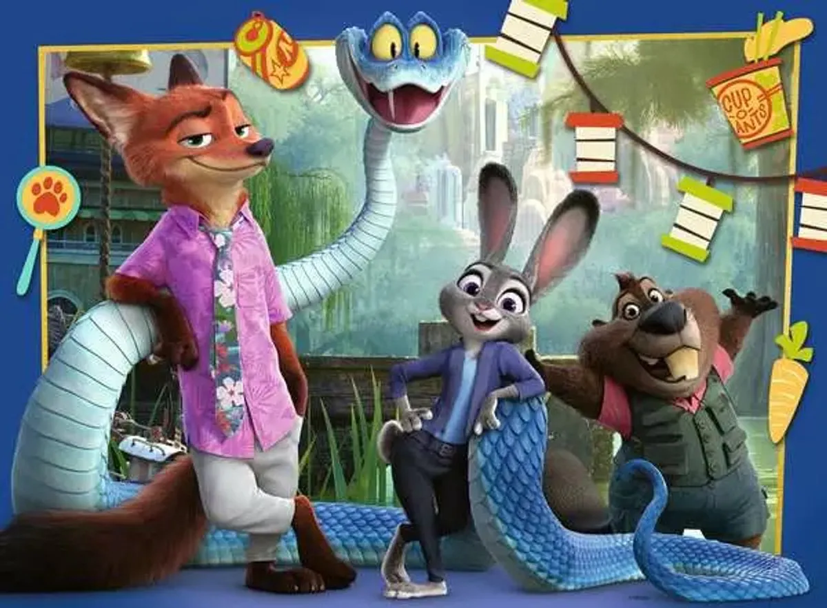 Ravensburger Zootopia XXL Legpuzzel 100 Stuks - Multicolor