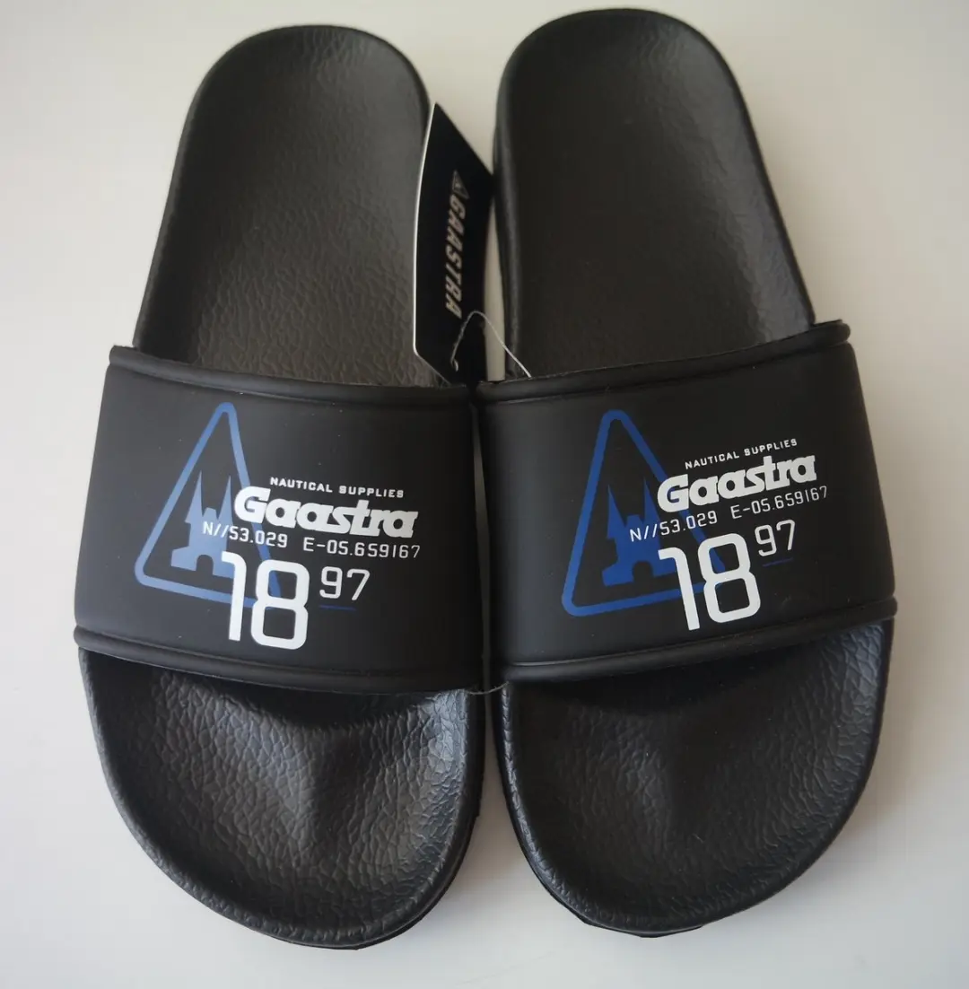 Gaastra badslippers zwart/blauw