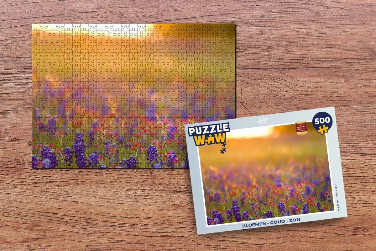 PuzzleWow Bloemen Legpuzzel 500 Stuks - Multicolor