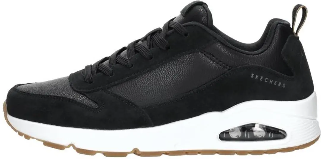 Skechers Uno Stacre Herenschoenen - Maat 44 - Zwart/Wit
