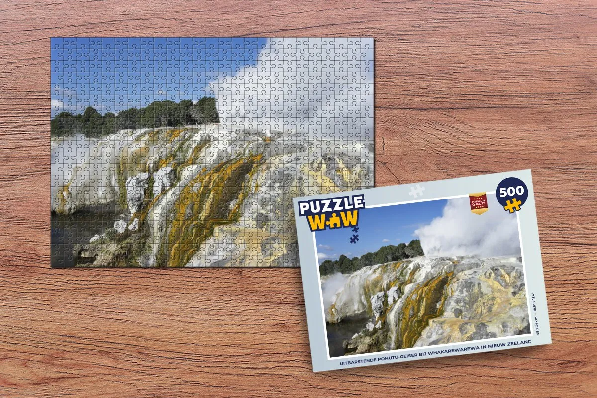 PuzzleWow Legpuzzel 500 Stuks - Pohutu Geiser Multicolor
